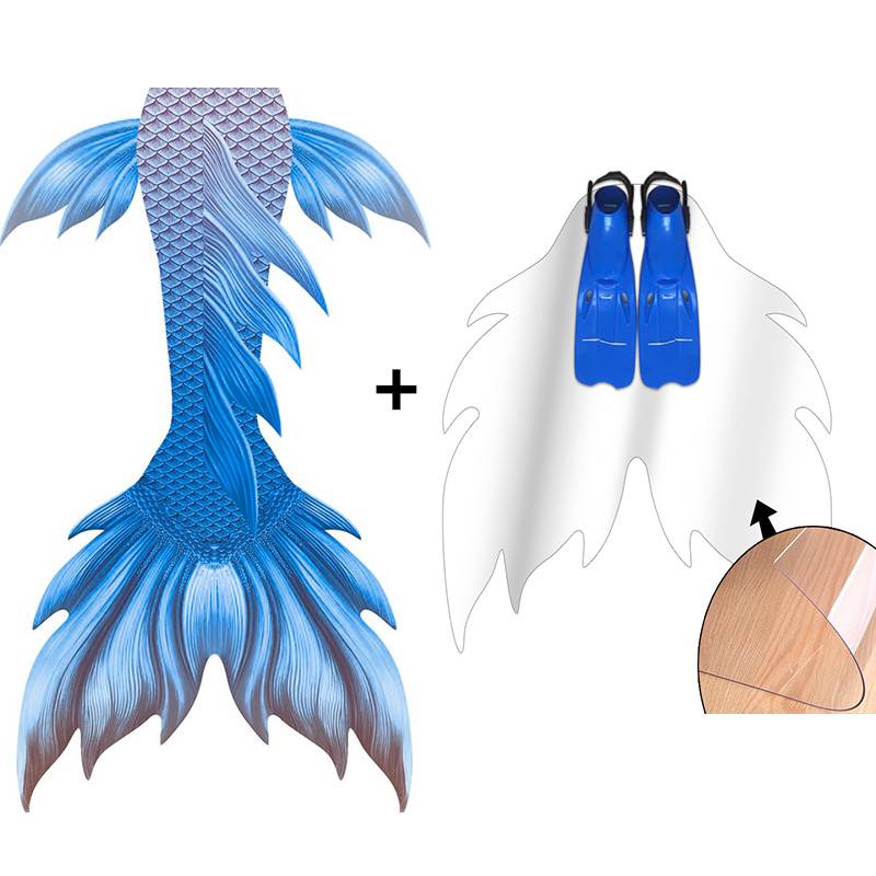 New Design Blue Colour SKins T - đánh giá và giá Swim Fins