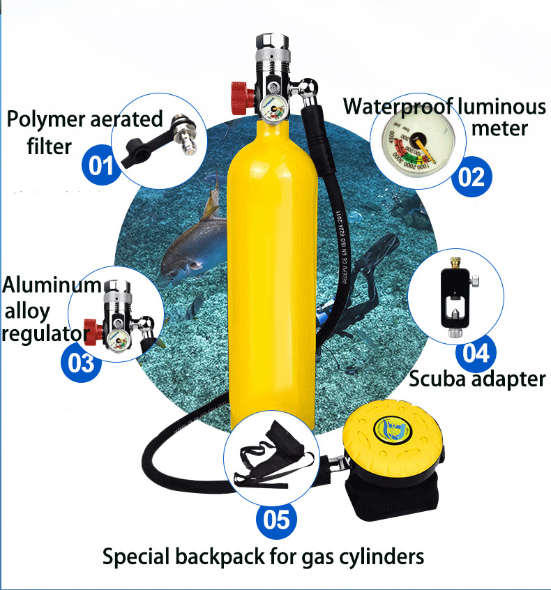 Oxygen Cylinder Dive scuba Por - đánh giá và giá Diving Mask