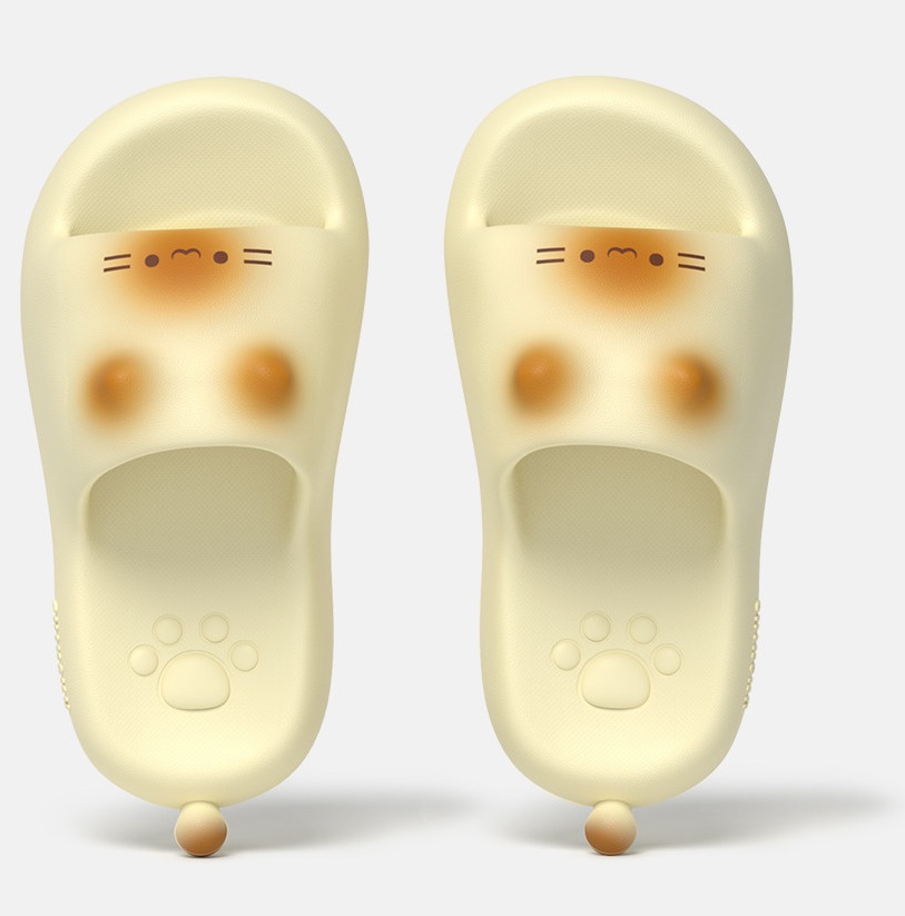 New Cute 3D Black Cat Paw Slid - đánh giá và giá Water Shoes