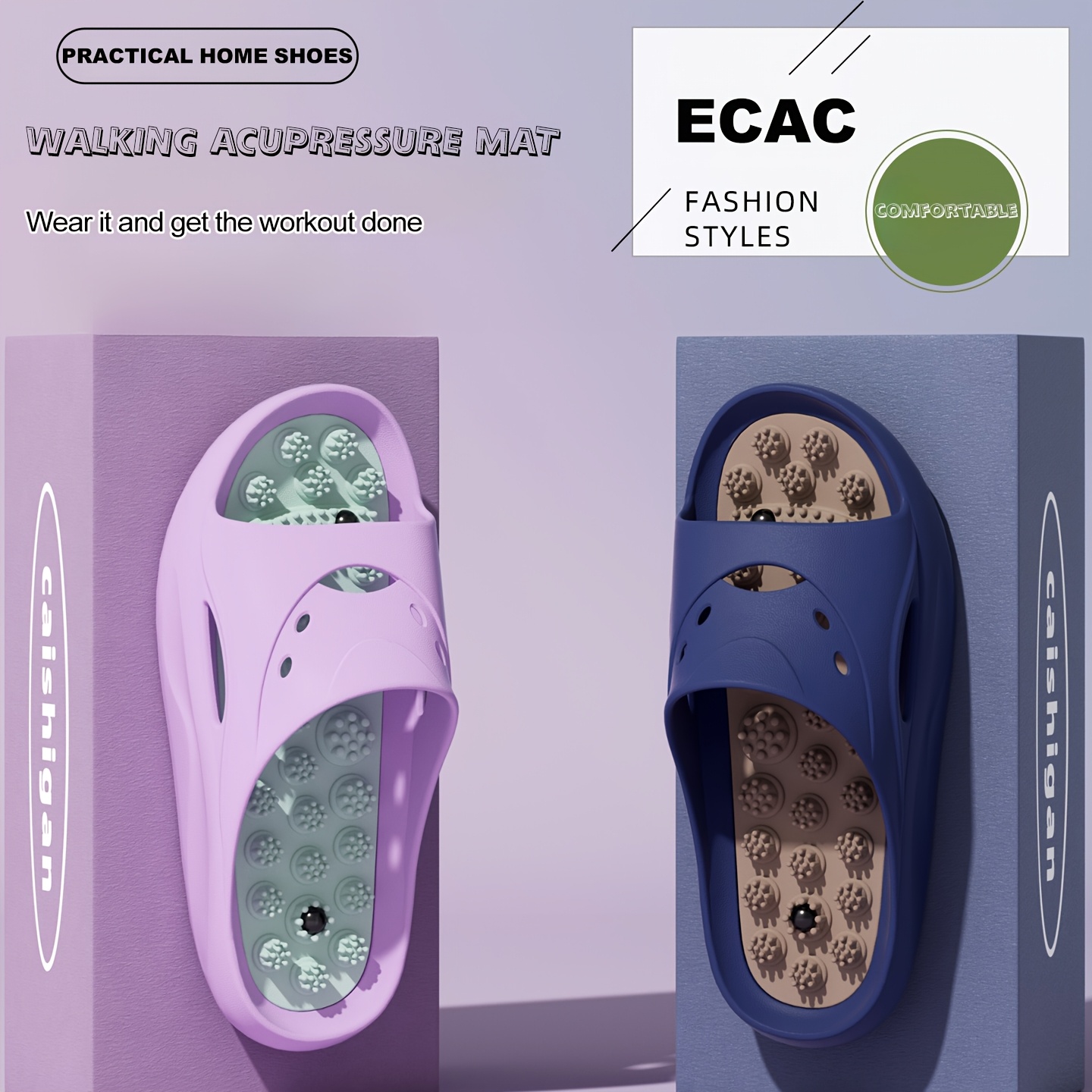 Women Men EVA Massage Slippers - đánh giá và giá Water Shoes