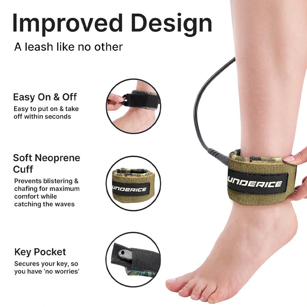 6-10ft Lướt Dây Xích SUP Dây X - đánh giá và giá Surfboard Leash