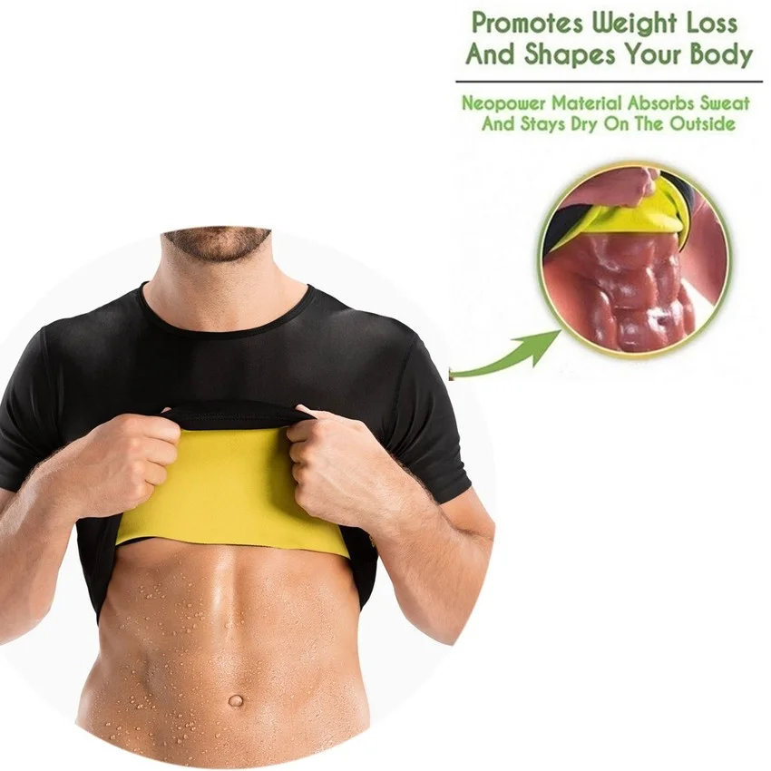 Sauna T Shirts Men Flat Belly  - đánh giá và giá Wetsuit Men