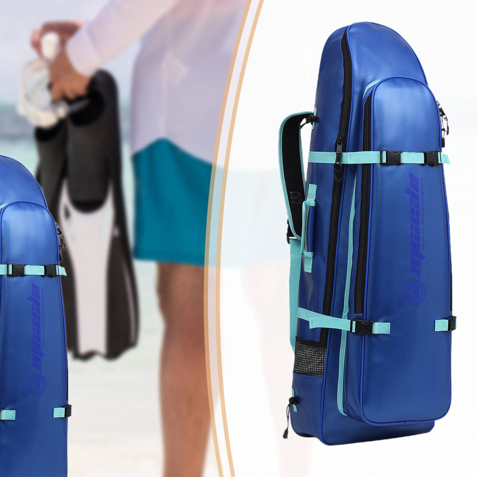Long Fins Bag Portable Scuba D - đánh giá và giá Flippers Swimming